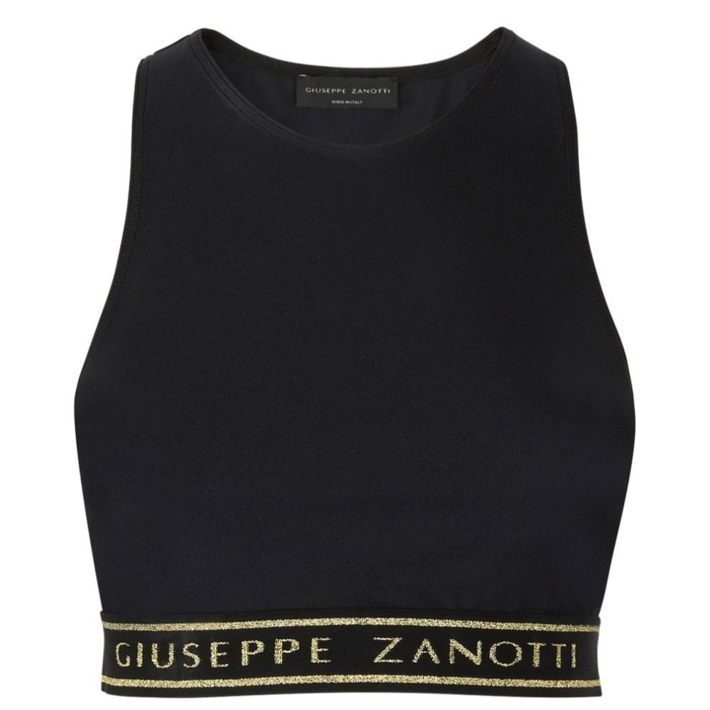 Giuseppe Zanotti Halyna Black Sports Bra Made in Italy - Picture 8 of 16